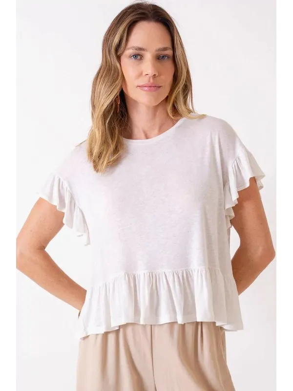 BLUSA MAIA BABADOS VISCOLINHO