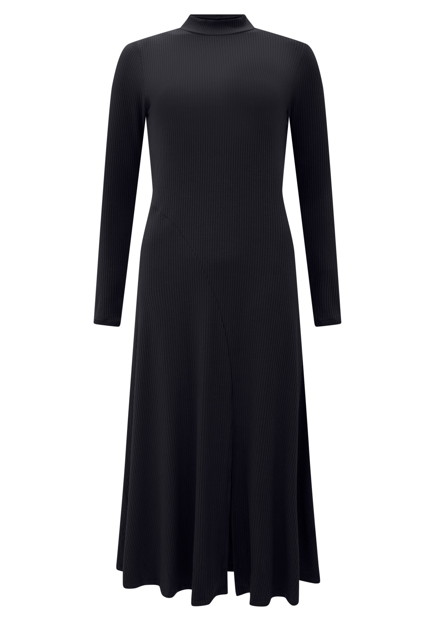 Vestido Midi Canelado Noir
