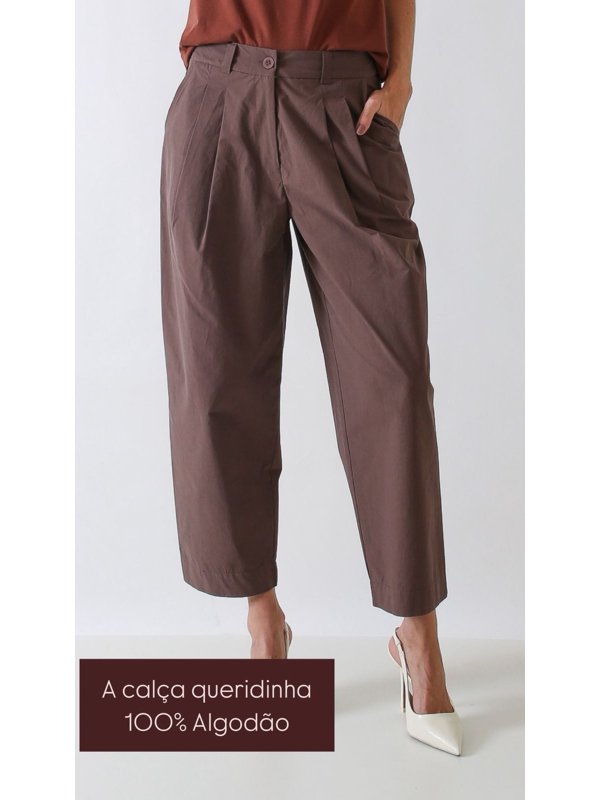 CALÇA BAGGY 100% ALGODÃO