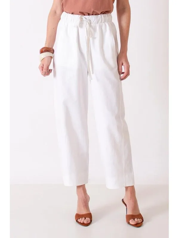 CALÇA BAGGY EM ALGODÃO