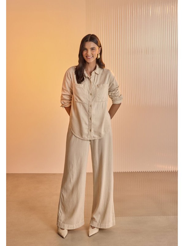 CAMISA LINEM NATURAL