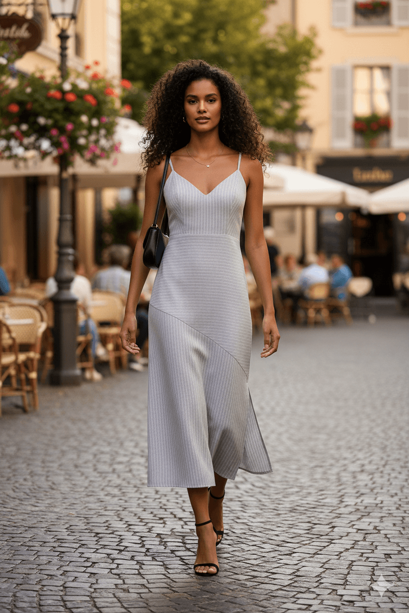 Vestido Midi Elisa Algodão