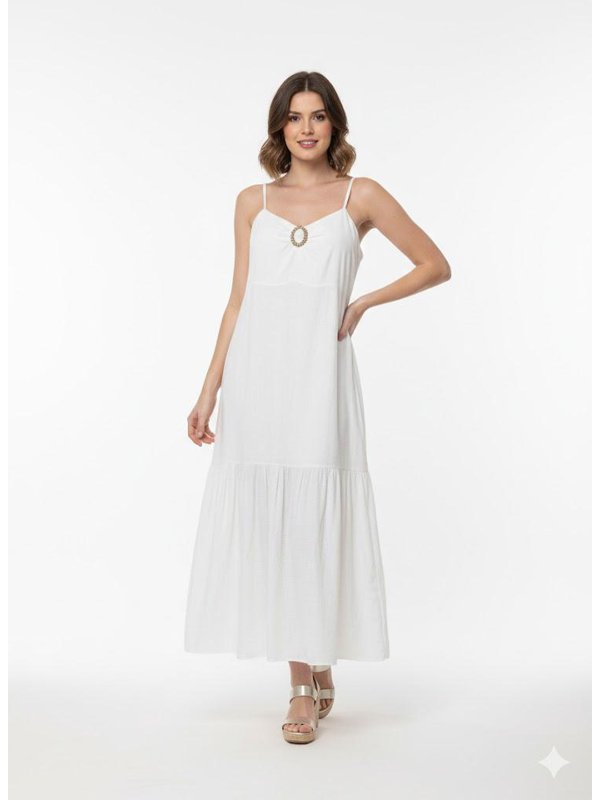 VESTIDO ANA COM DETALHE DOURADO