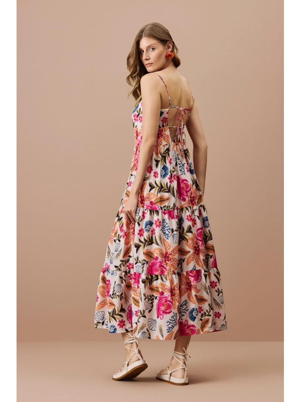 VESTIDO MIDI FLORAL AURORA