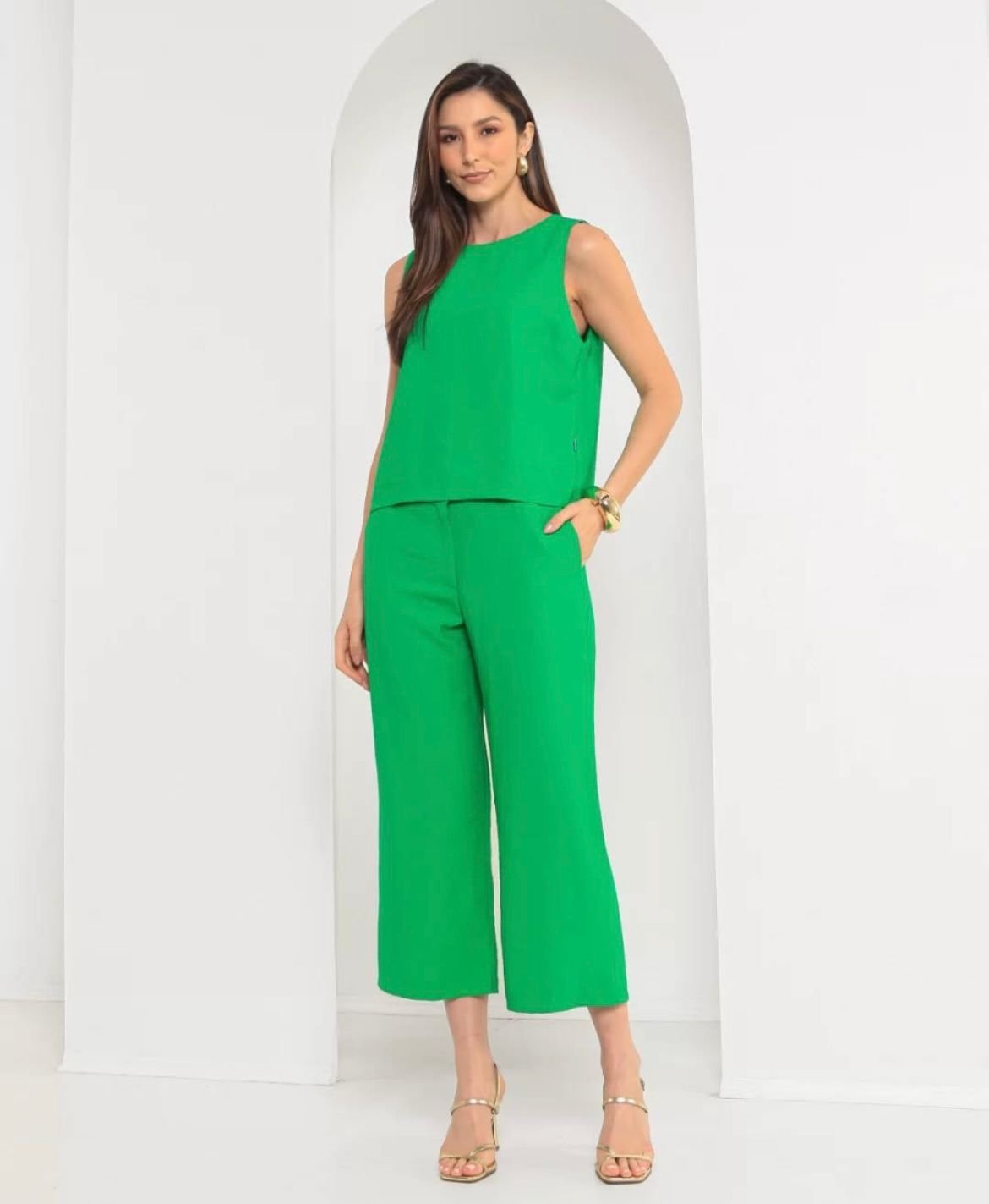 Conjunto Alfaiataria Calça Pantacur Serena