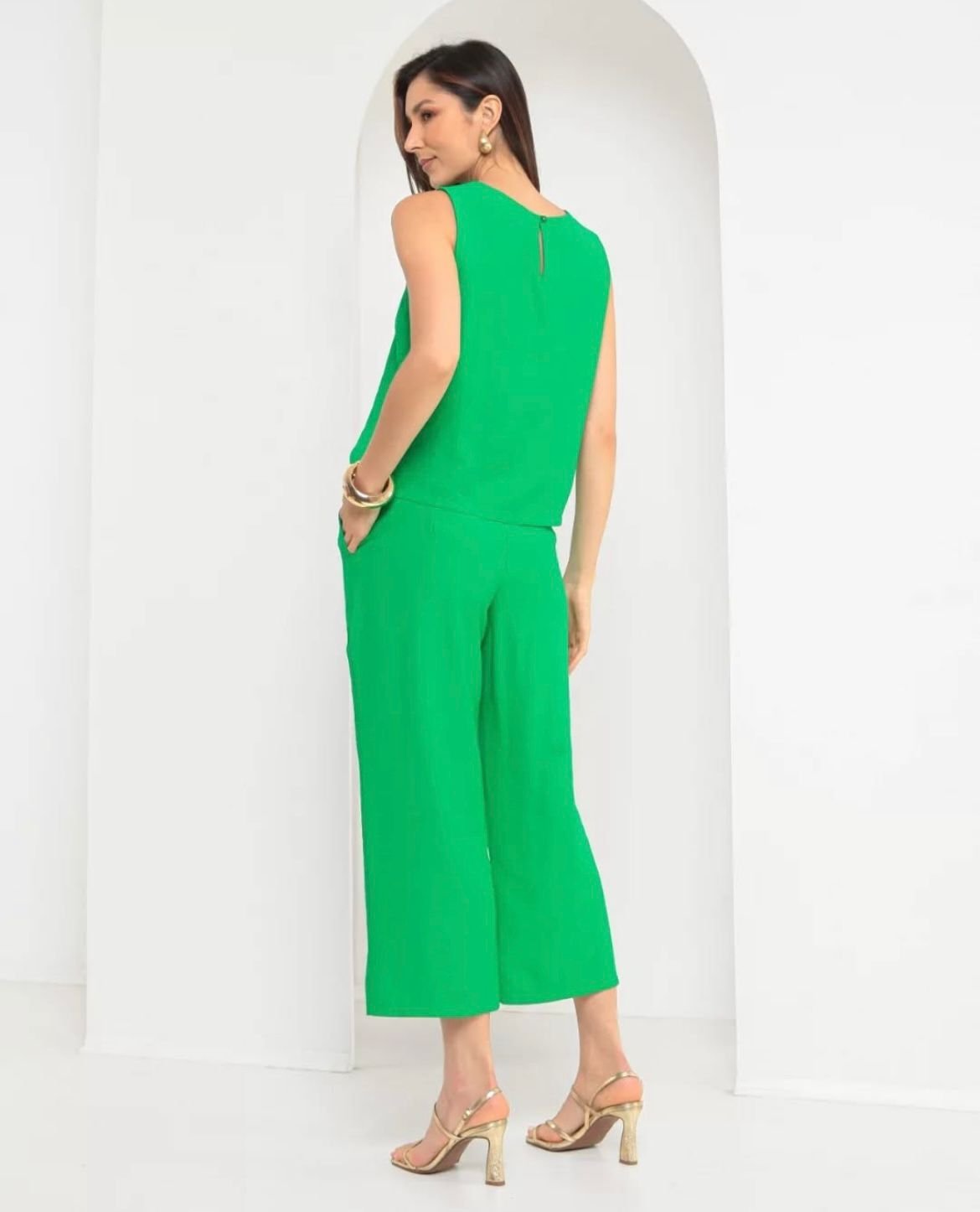 Conjunto Alfaiataria Calça Pantacur Serena