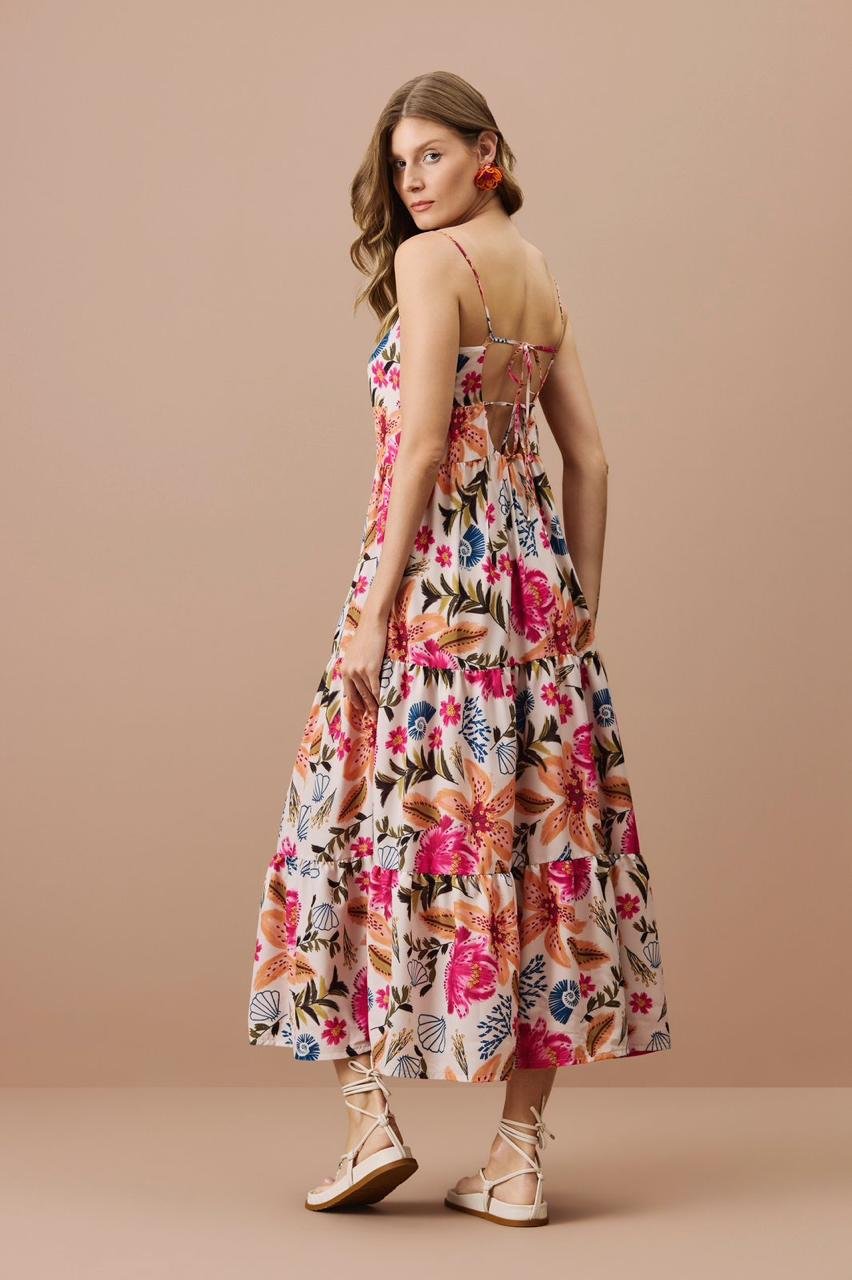 Vestido Midi Floral Aurora