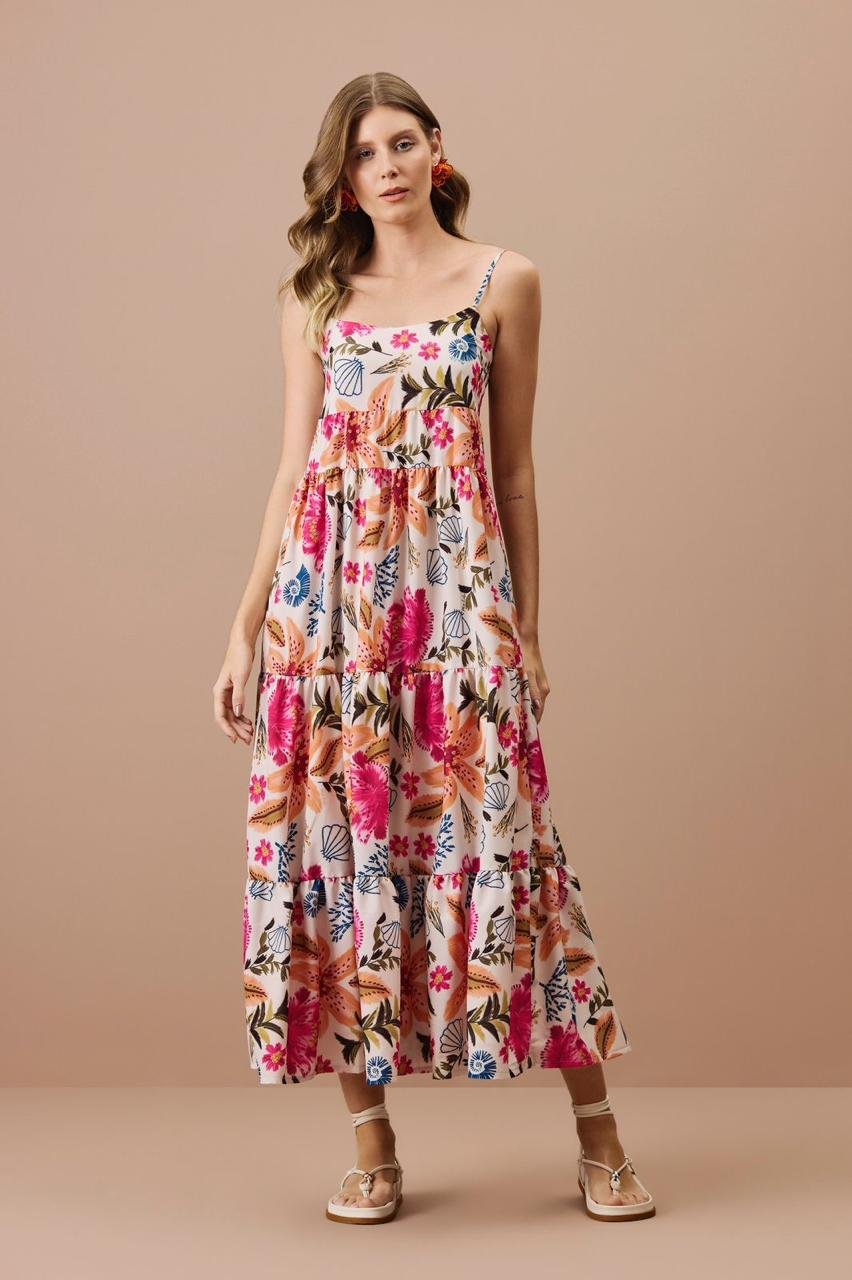 Vestido Midi Floral Aurora
