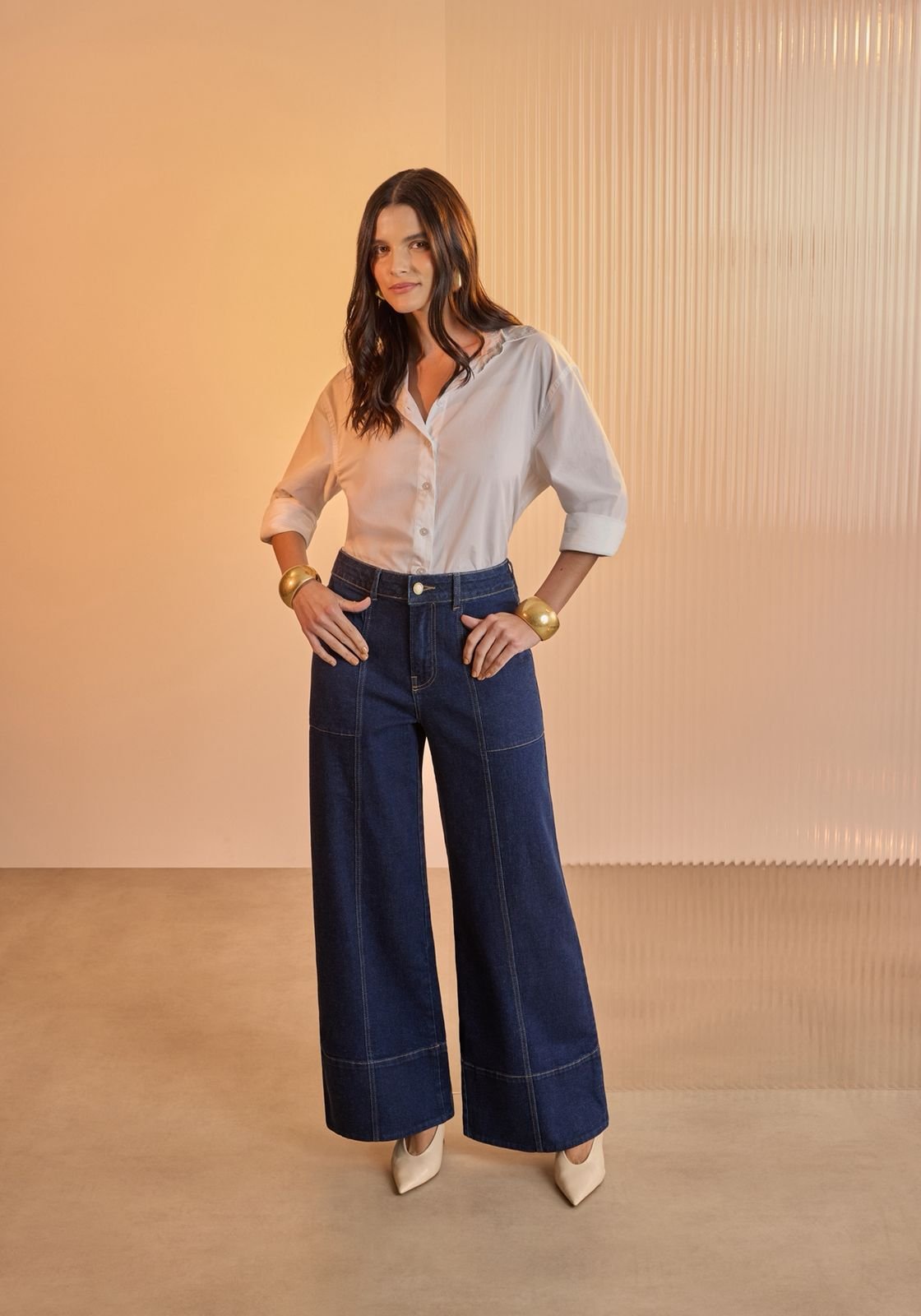 Calça Wide Leg