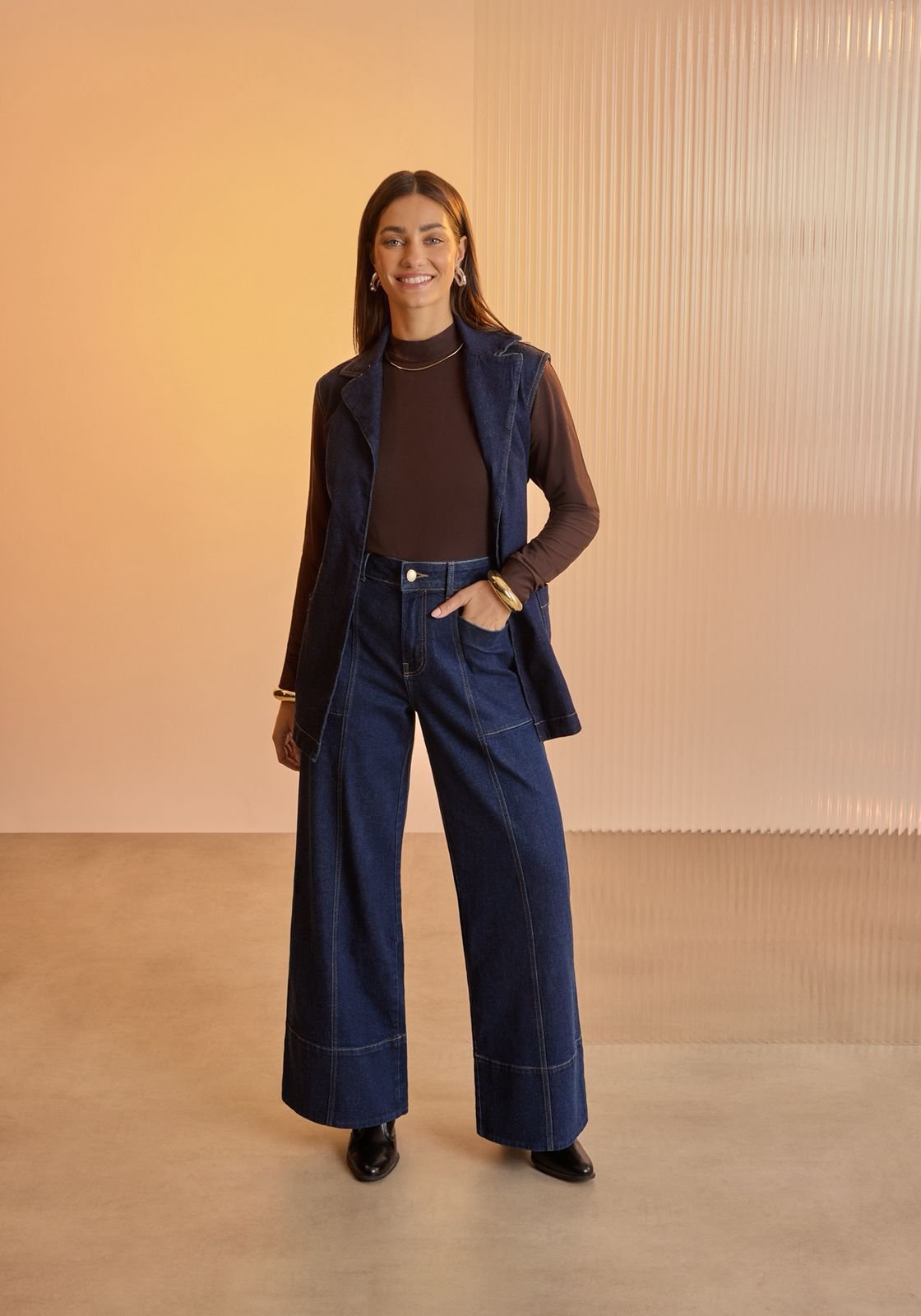 Calça Wide Leg