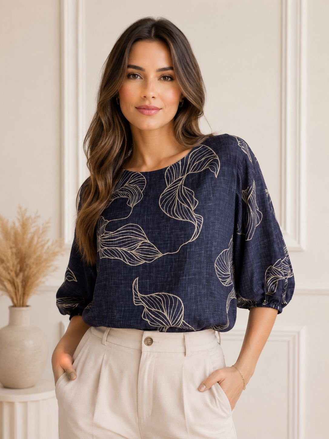 Blusa Folhagem Elegance